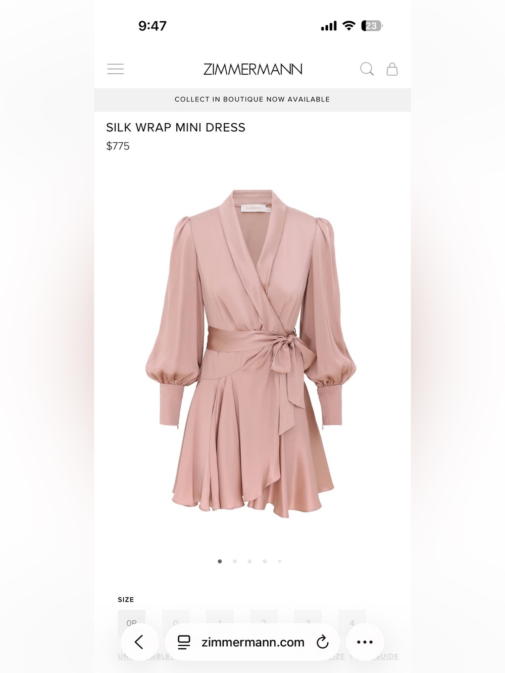 Zimmermann
Silk Wrap V-Neck Minidress
1(4-6)
Blush
